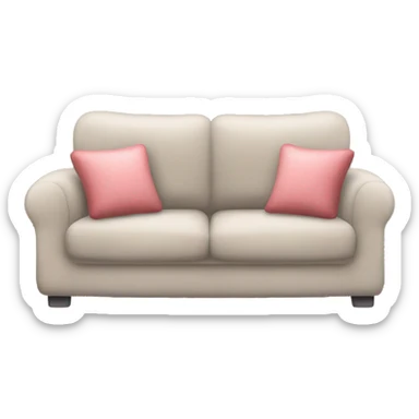 cosy couch with cushions￼￼ sticker