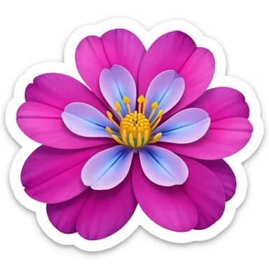alpine flower sticker