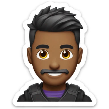 Twitch streamer ninja with a low taper fade sticker