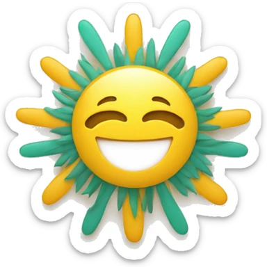 alash party kazakhstan sun logo minimal sticker