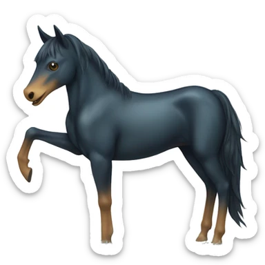kelpie: Water-dwelling shape-shifting creatures that often appear as horses and lure unsuspecting victims into the water  sticker