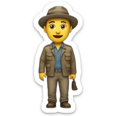 Un homme marchant sur la tête sticker