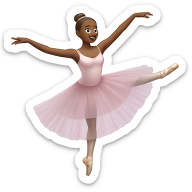 A ballerina dancing sticker