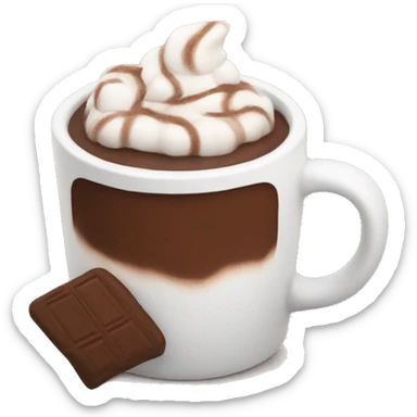 hot chocolate sticker