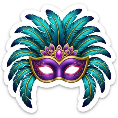 Carnival Mask sticker