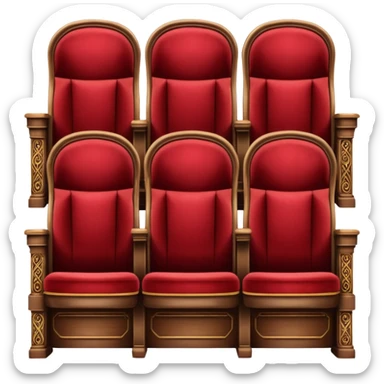 theater chorus seats sticker