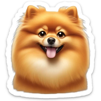 Pomeranian dog sticker