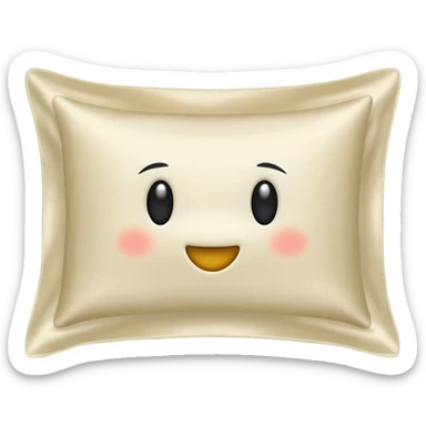 Silk pillow case sticker