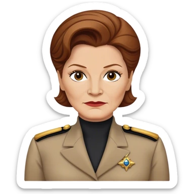 Captain Janeway Star Trek sticker