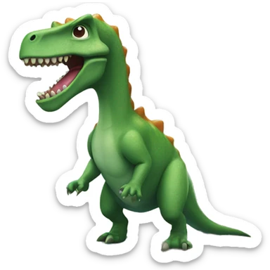 Dinosaure on a surfboard sticker