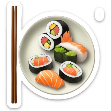 Assiette sushi sticker