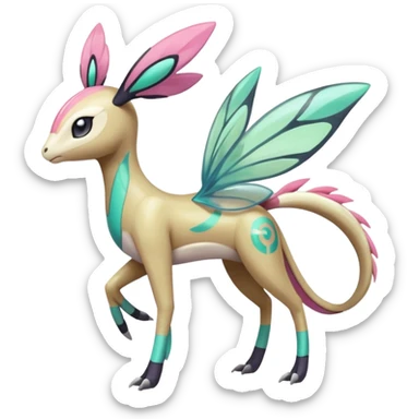 Faerie-Mezprit-Meloetta-Palkia-Pokémon, full body sticker