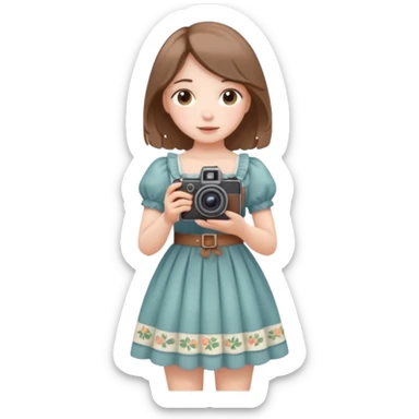 aestetic camera cottage core cute light sticker