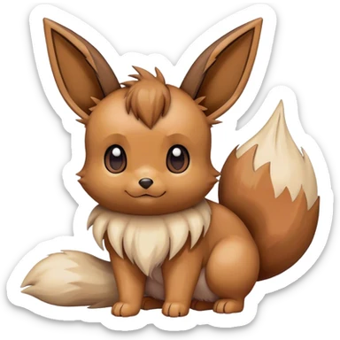 Eevee from pokemon  sticker