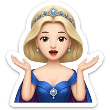 opera singer singing sticker