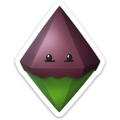 realistic plumbob burgundy sticker