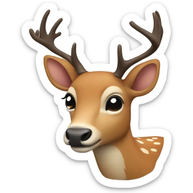Deer sticker