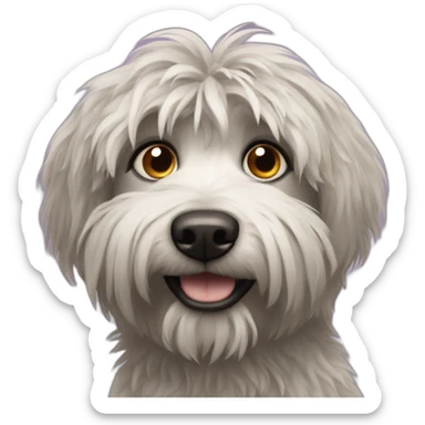 Shaggy dog sticker
