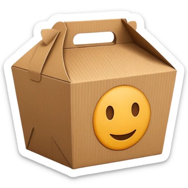 food take away box sticker
