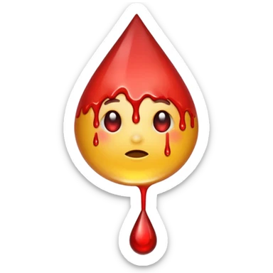 urina com sangue sticker