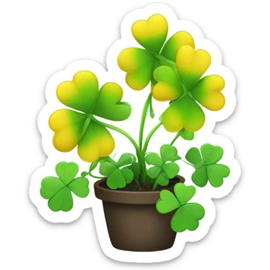 Sunshine clover sticker