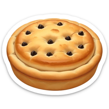 round focaccia without seasoning sticker