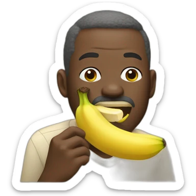George floyd eating banana sticker