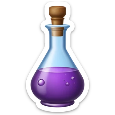 Potion bottle labeled “Desire” sticker