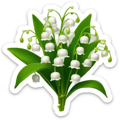 Lily of the valley sticker