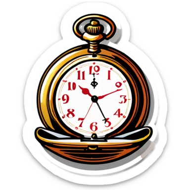 Pocket watch sticker