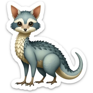 Modern Realistic Rare Fantasy Vernid-Trico-species by LiLaiRa full body sticker