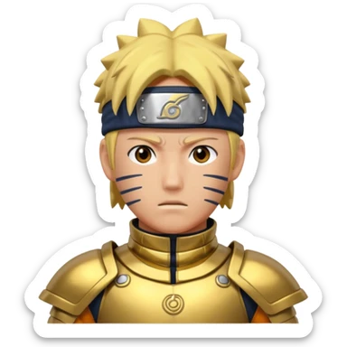Naruto full GOLD sticker
