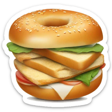 Bagel sandwich  sticker