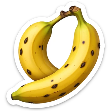 dark mysterious banana weird  sticker