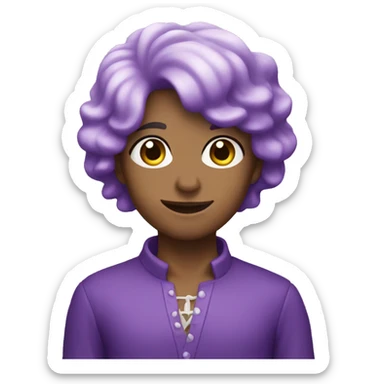 Purple pearl sticker