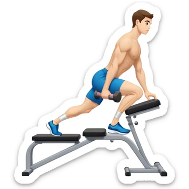 side-view seated calf-raise lower leg exercise sticker