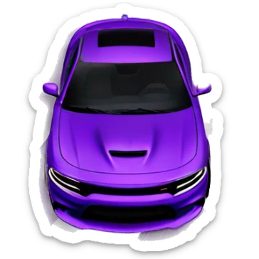 Dodge charger hellcat SRT purple sticker