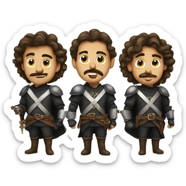 the three musketeers sticker