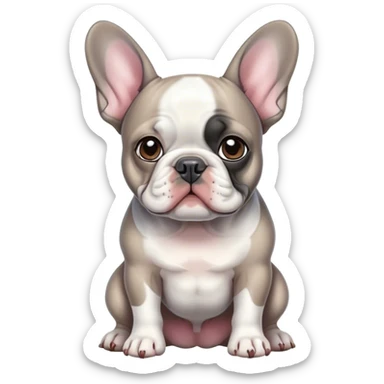 French bulldog Merle colour  sticker