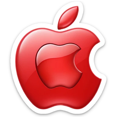 Realistic, Apple Music logo sticker