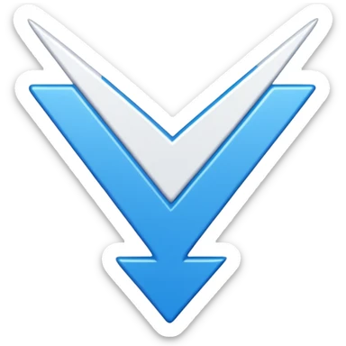 It's a bright blue jagged starburst (or sunburst/jagged circle) background with a bold white checkmark centered inside. This design has remained consistent for X Premium subscribers sticker