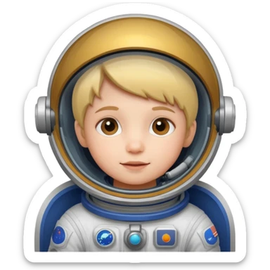 child astronout sticker