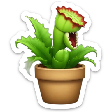 venus flytrap sticker
