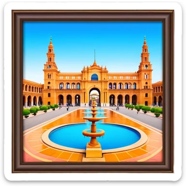 Cinematic Realistic Plaza de España Emoji  sticker