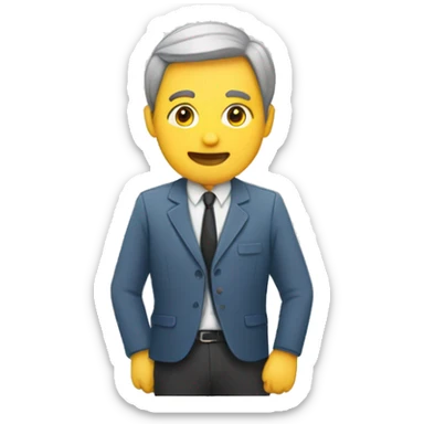 homme sur les réseaux sociaux  sticker