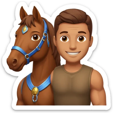 maternity male with horse sticker