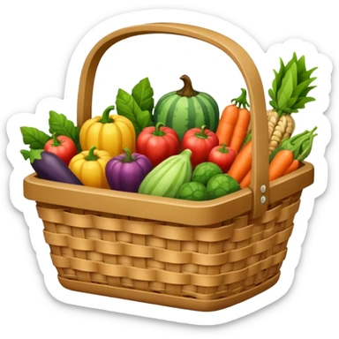 grocery basket sticker