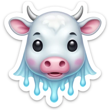 ghost cattle sticker