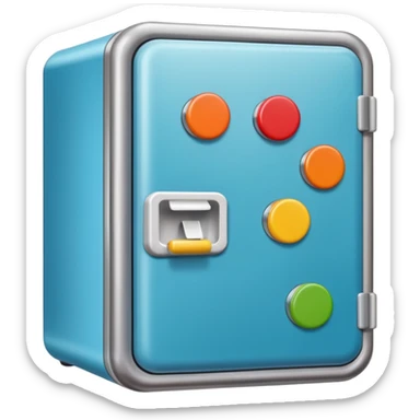 fridge with lots of magnets sticker