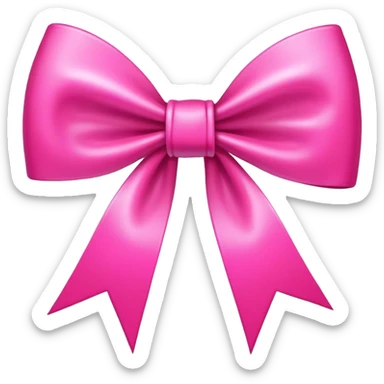 #10 hot pink with a bow sticker